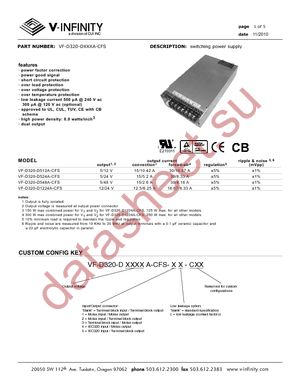 VF-D320-D512A-CFS datasheet  